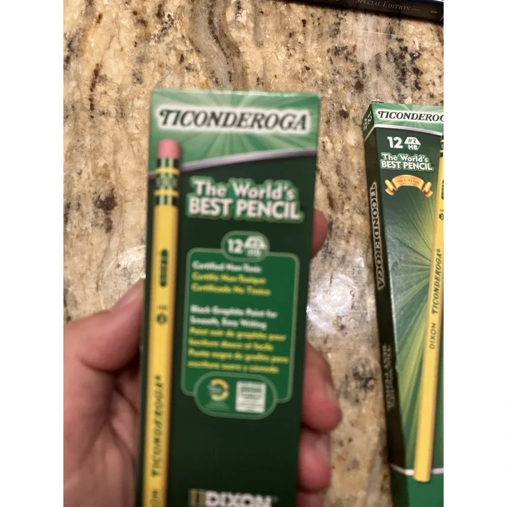Ticonderoga #2 HB Pencils 24 Count Yellow Premium Cedar Wood New